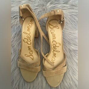 Sam Edelman Beige Strappy Heels